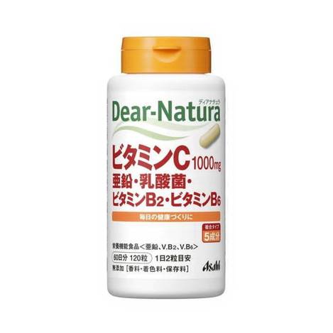 j10 🇯🇵日本朝日 Asahi Dear-Natura 維他命C 1000mg＋鋅＋乳酸菌＋B2＋B6