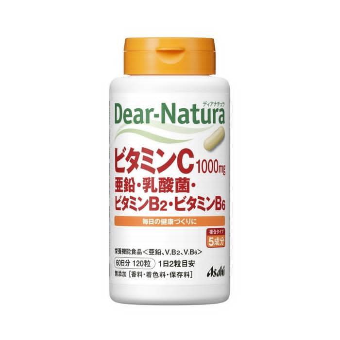 j10 🇯🇵日本朝日 Asahi Dear-Natura 維他命C 1000mg＋鋅＋乳酸菌＋B2＋B6