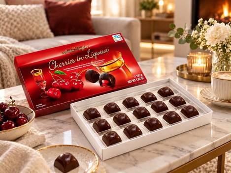 🇦🇹 奧地利品牌 Maître Truffout 酒心櫻桃黑巧克力 165g