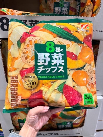 J10🥕 日本🇯🇵好市多 COSTCO NITTO 8種綜合蔬菜脆片（60g × 4包）
