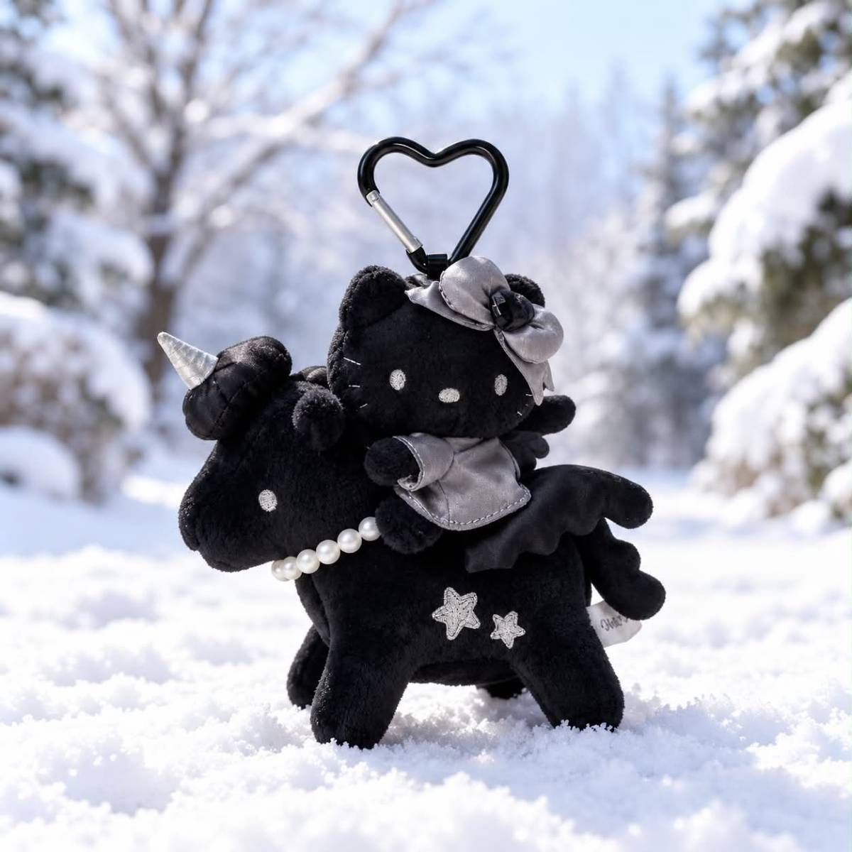 j10 ✨Hello Kitty 黑色獨角獸掛飾✨