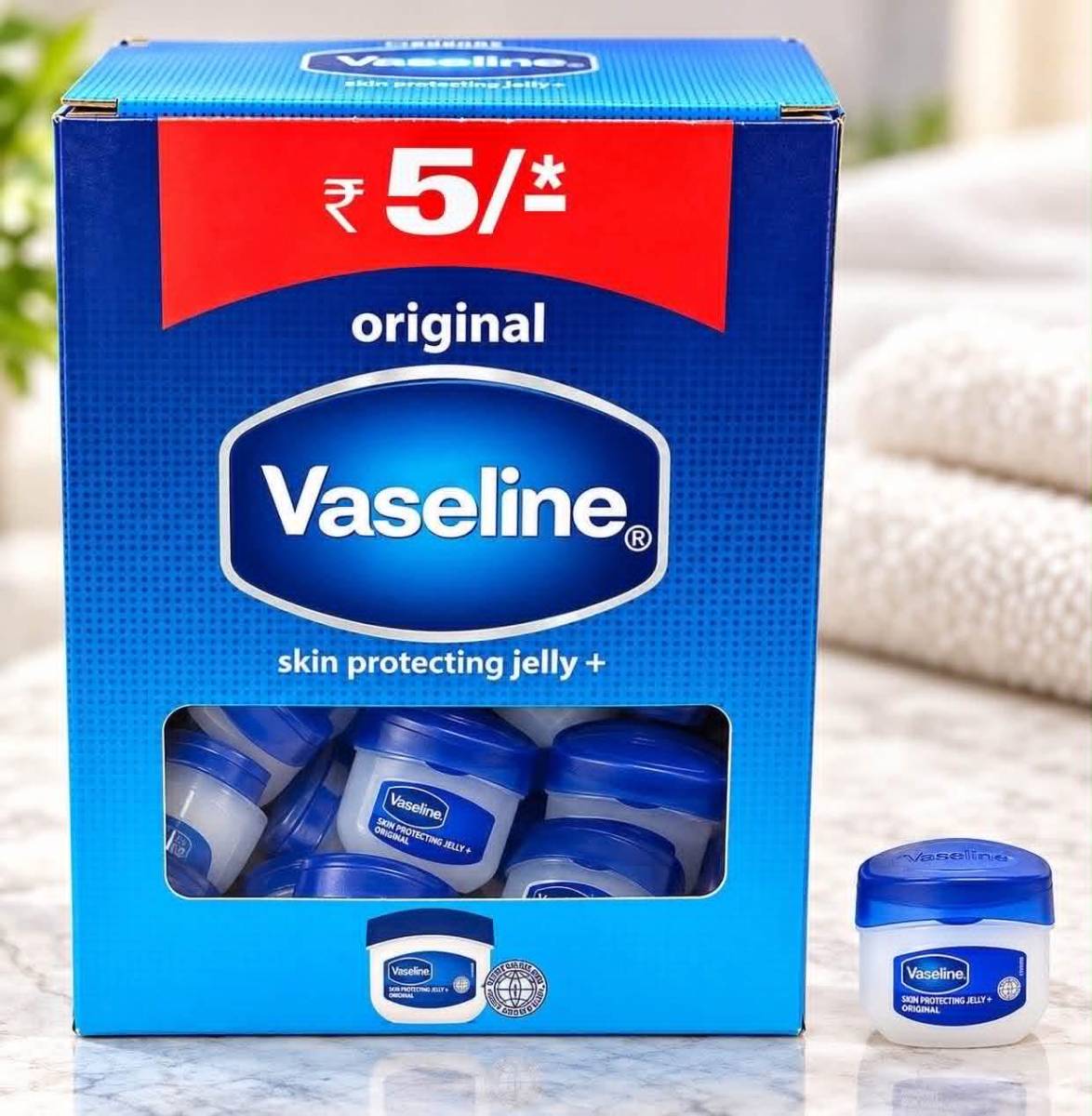💙 Vaseline 凡士林 經典迷你晶凍 ✨ 一盒48罐