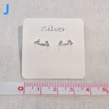 511-韓國925純銀耳環-J