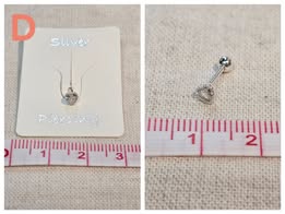 S511-韓國925耳扣式耳環(單支)-D