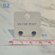 S512-質感高品純銀耳針耳環-B2