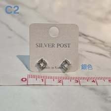 S512-質感高品純銀耳針耳環-C2