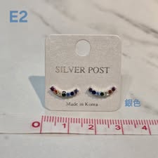 S512-質感高品純銀耳針耳環-E2