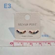 S512-質感高品純銀耳針耳環-E3