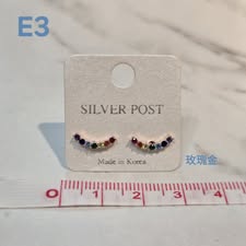 S512-質感高品純銀耳針耳環-E3