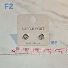 S512-質感高品純銀耳針耳環-F2