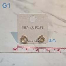S512-質感高品純銀耳針耳環-G1