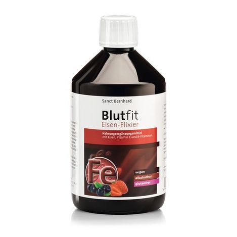 🇩🇪德國Sanct Bernhard 聖伯納德  Blutfit Eisen-Elixier 莓果補鐵劑 500 ml