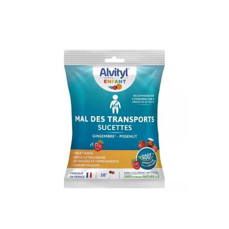🇫🇷法國Alvityl MAL DES TRANSPORTS 兒童暈車可樂棒棒糖 10入
