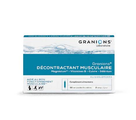 🇫🇷法國Granions 格藍寧  Decontractant Musculaire  肌肉鬆弛劑 30安瓶 