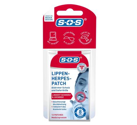 🇩🇪德國SOS Lip Herpes Patch 唇瘡貼唇皰疹貼 12片