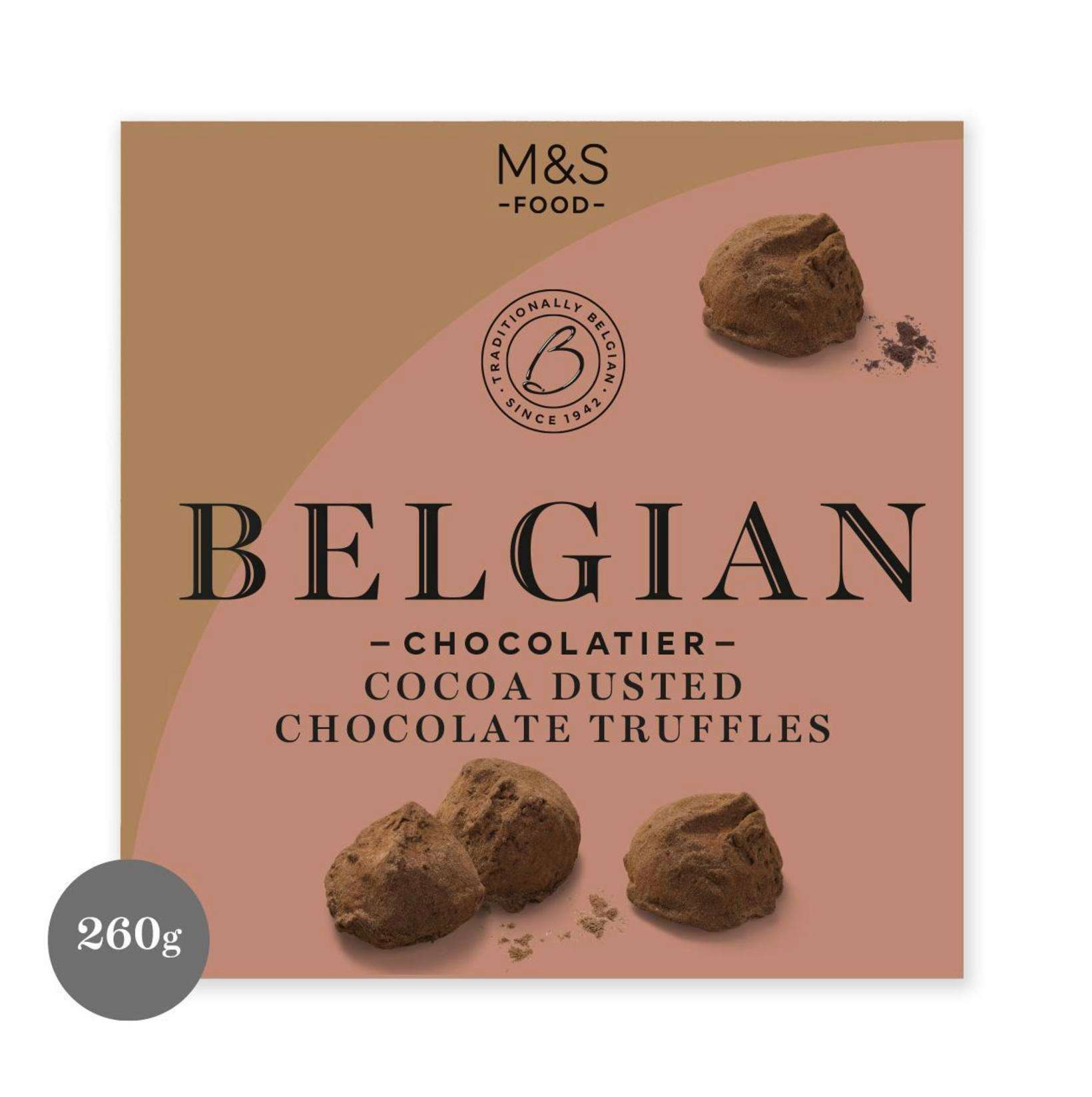 🇬🇧英國M&S Belgian Cocoa Dusted Chocolate 比利時黑松露巧克力 260g