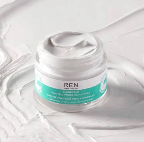 🇬🇧英國有機REN ClearCalm Invisible Pores Detox Mask控油平衡螺旋藻面膜 50ml 
