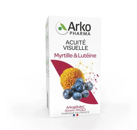 🇫🇷法國Arkopharma  Myrtille & Lutéine 清晰視線黃素膠囊 45粒