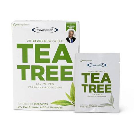🇬🇧英國The eye doctor Tea Tree 茶樹潔眼濕紙巾 20入