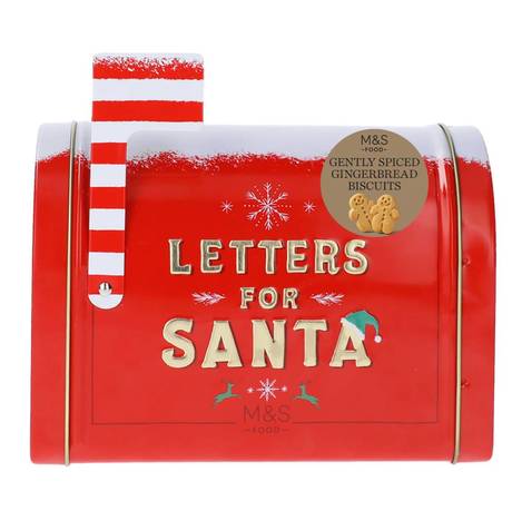 🇬🇧英國M&S 2025 聖誕限量Letters for Santa Cookie Tin 聖誕老人郵箱 200g
