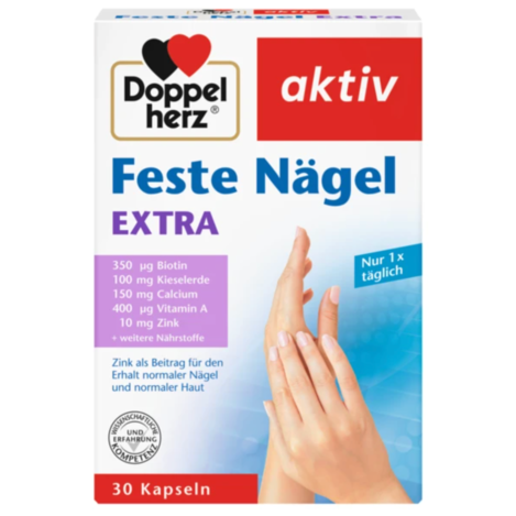 🇩🇪德國Doppelherz 多寶雙心 Feste Nägel EXTRA 強韌美甲營養配方保養錠 30入