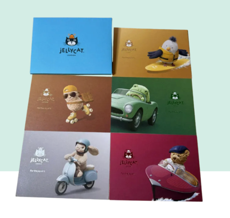 🇬🇧英國Jellycat Purrks Heroes Postcard Pack 明信片套裝
