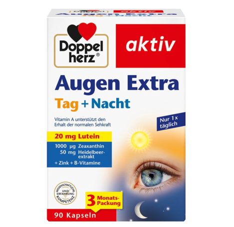 🇩🇪德國Doppelherz 多寶雙心 Augen Extra 日夜加強版護眼 大容量 90顆