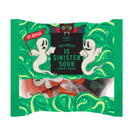 🇬🇧英國M&S瑪莎 Halloween Sinister Sour Sweet Bags 👻 萬聖節邪惡酸甜軟糖 300g