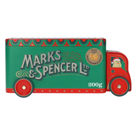 🇬🇧英國M&S 2026聖誕 Gingerbread Truck 聖誕薑餅卡車鐵盒 200g