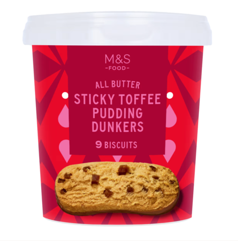 🇬🇧英國M&S 2026聖誕限定 英式太妃布丁奶油巧克力沾餅 180g