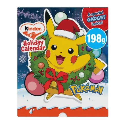🇮🇹義大利Kinder × Pokémon 寶可夢 2026聖誕限量倒數月曆 198g