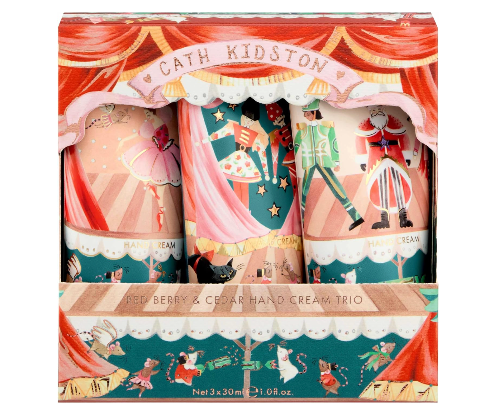 🇬🇧英國Cath Kidston 2026聖誕限量 胡桃鉗劇院 護手霜三件組