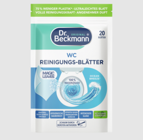 🇩🇪德國 Dr.Beckmann 貝克曼博士 WC-Reinigungsblätter Ocean 馬桶清潔片 12入