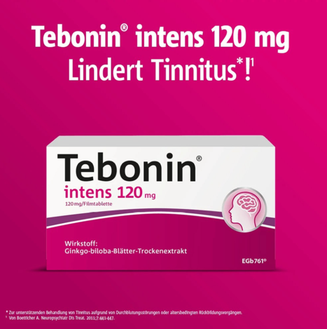 🇩🇪德國Tebonin 循利寧 intens 120mg 銀杏葉萃取錠高劑量