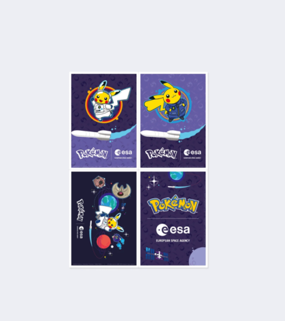 🛰️ 歐洲太空總署ESA x POKEMON 寶可夢聯名 貼紙組合