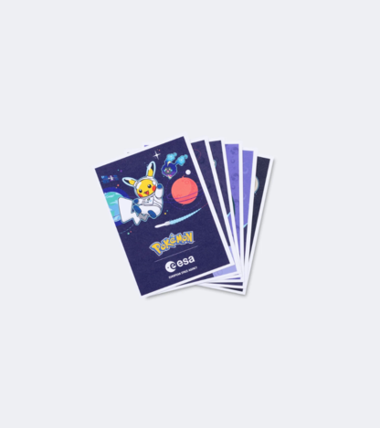 🛰️ 歐洲太空總署ESA x POKEMON 寶可夢聯名 明信片套裝