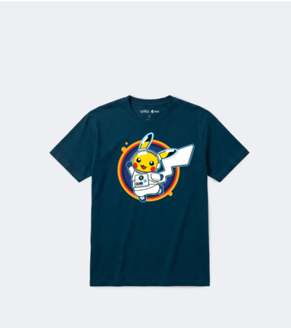 🛰️ 歐洲太空總署ESA x POKEMON 寶可夢聯名 皮卡丘太空人 T 卹 (藍/紫)