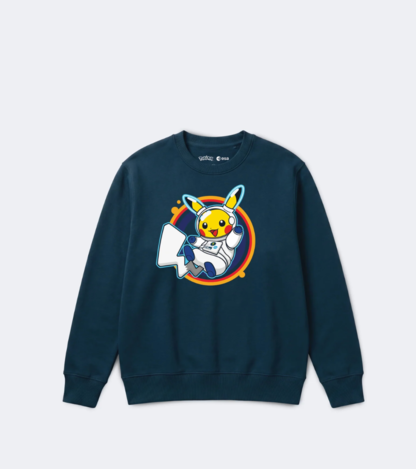 🛰️ 歐洲太空總署ESA x POKEMON 寶可夢 聯名皮卡丘太空人衛衣(藍/紫)