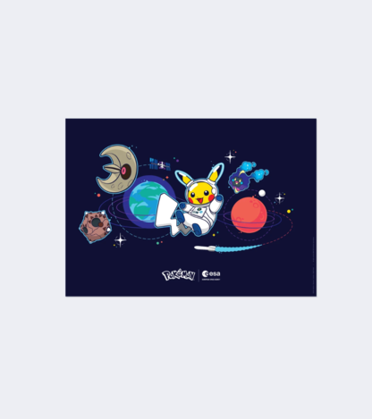 🛰️ 歐洲太空總署ESA x POKEMON 寶可夢聯名 海報