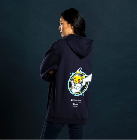 🛰️ 歐洲太空總署ESA x POKEMON 寶可夢 聯名深藍色套頭連帽衫