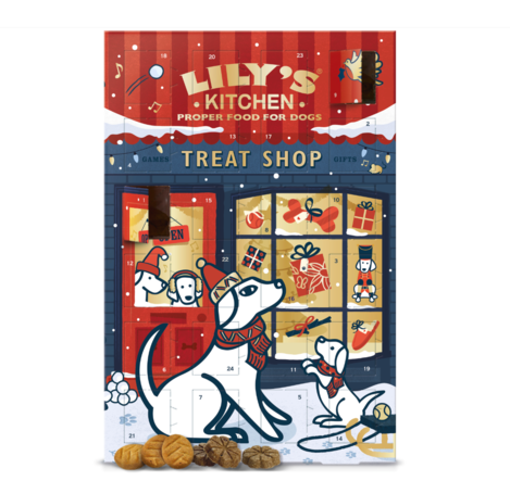 🇬🇧英國Lily’s Kitchen 2026聖誕限量 Treat Shop Advent Calendar 狗狗聖誕倒數零食日曆 24入 68g