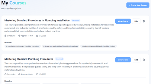My Courses
