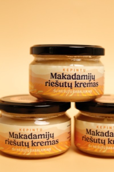 100% röstitud makadaamiapähklikreem pähklitükkidega
