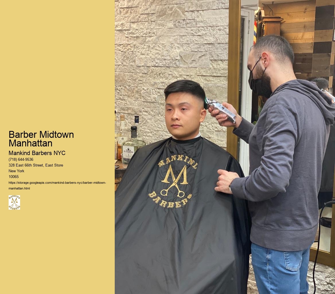 What is the average price range for a haircut at a barbershop in Midtown Manhattan?