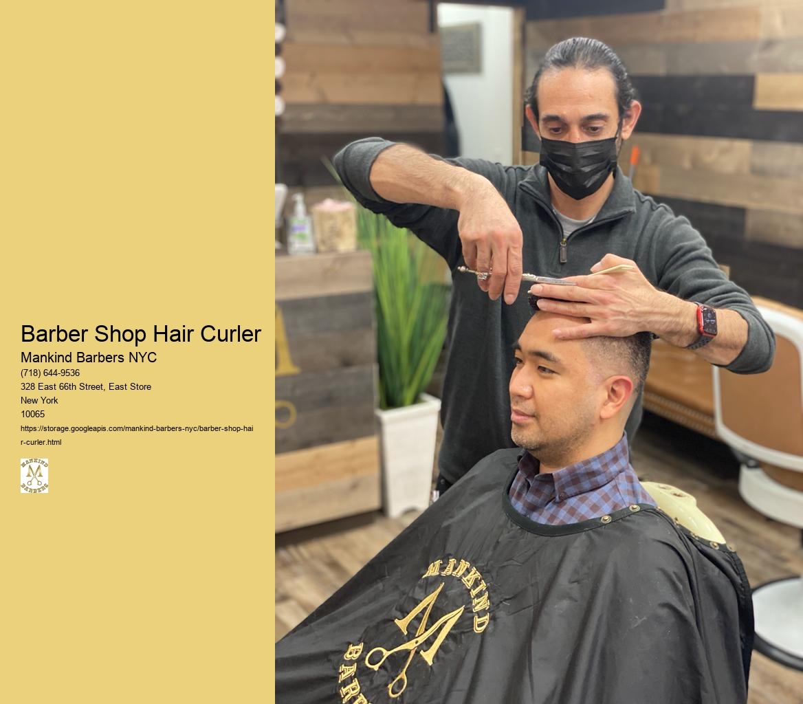 How often should a hair curler be cleaned and maintained in a barber shop?