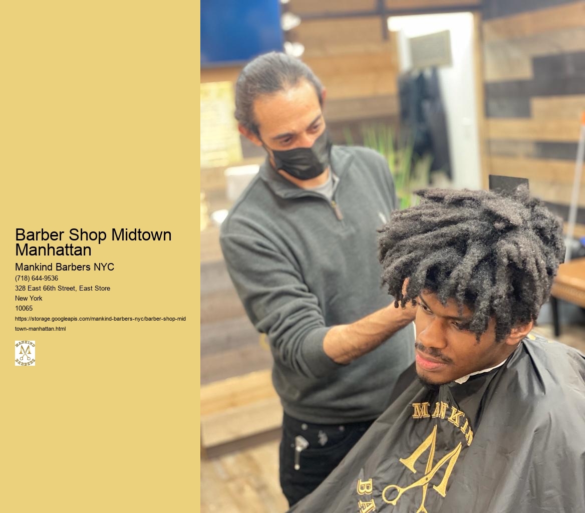 What is the average wait time for walk-in customers at the barber shop in Midtown Manhattan?