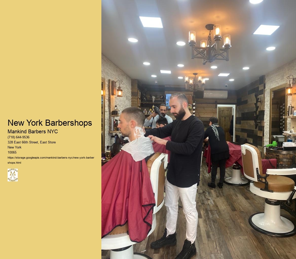 Do barbers in New York offer any additional services, such as hot towel shaves or facials?