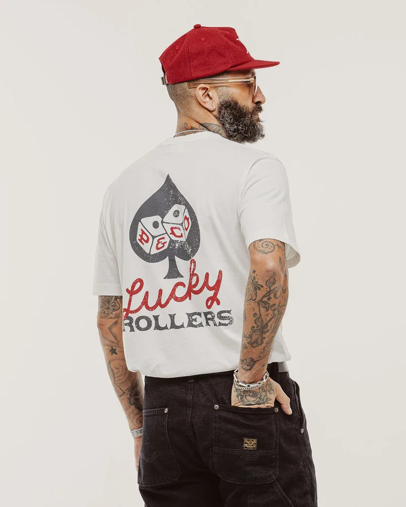 Lucky Rollers T-Shirt - Off White