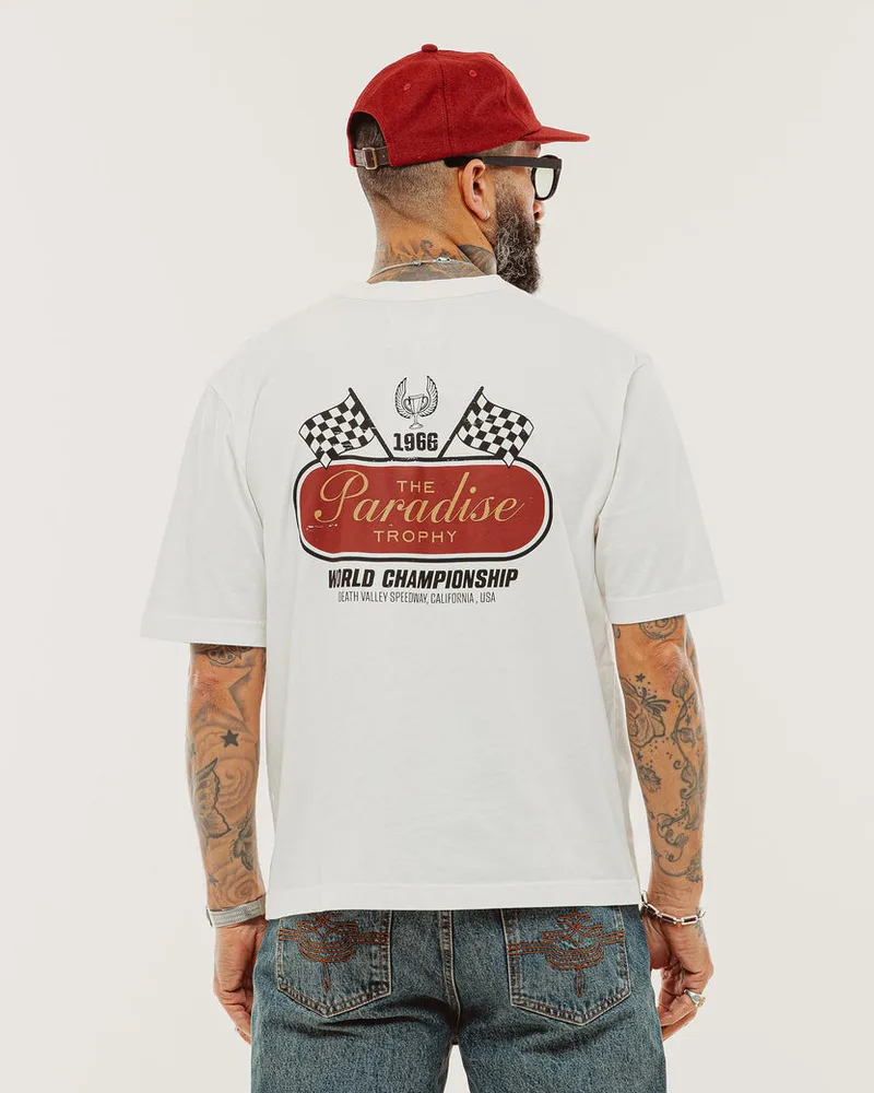 Paradise Trophy Boxy T-Shirt - Off White