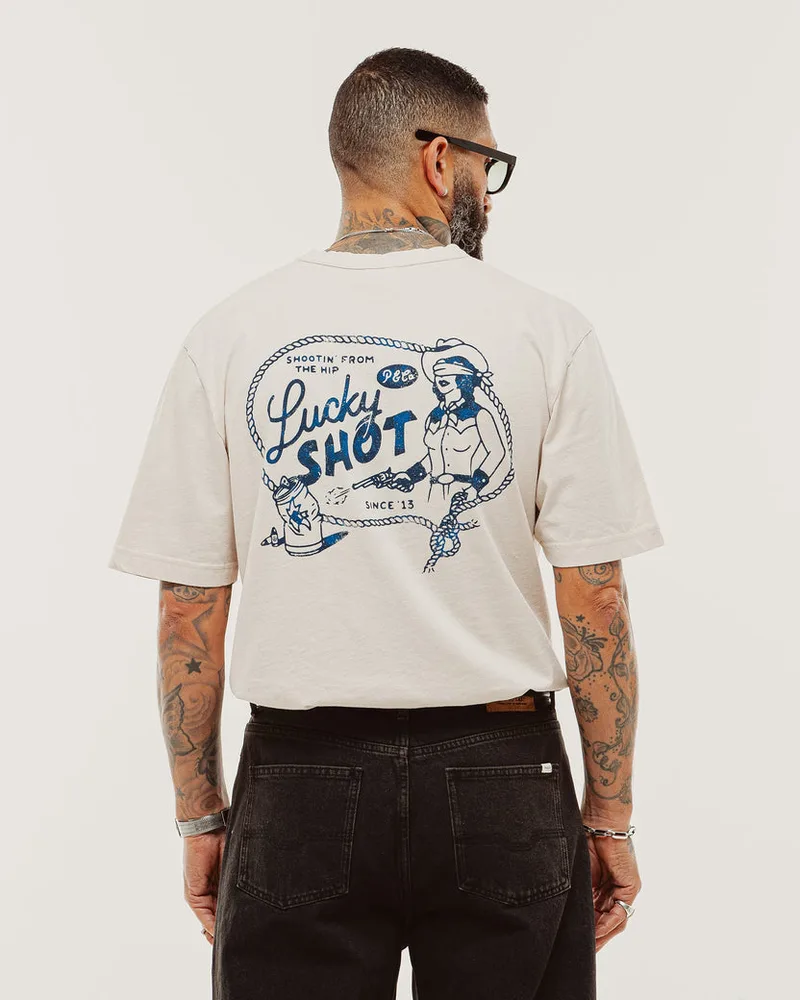 Lucky Shot T-Shirt - Bone